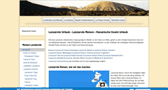 Desktop Screenshot of lanzarote-reise.org