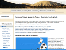 Tablet Screenshot of lanzarote-reise.org